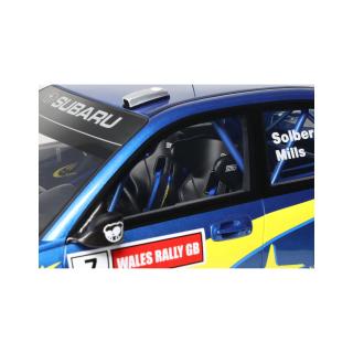 SUBARU IMPREZA (S9) WRC BLUE P. SOLBERG WALES RALLYE 2003 OttO mobile 1:12 Resinemodell (Türen, Motorhaube... nicht zu öffnen!)